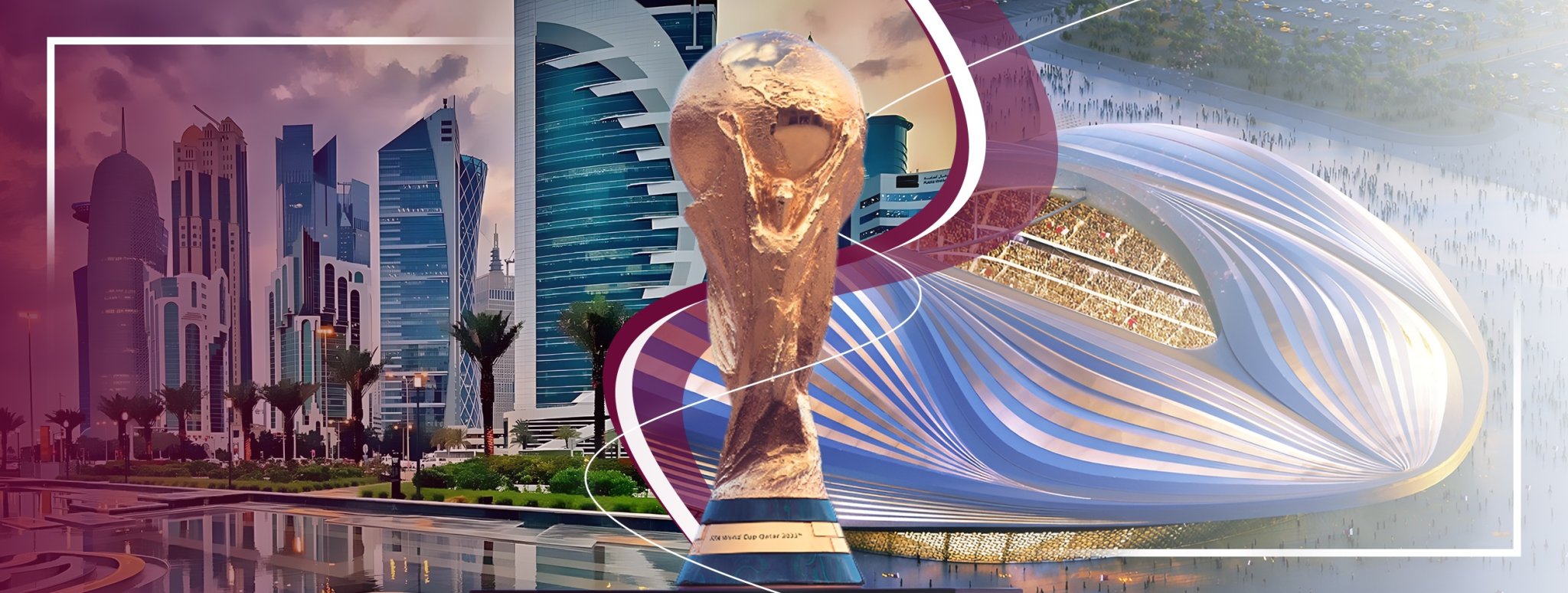 FIFA Olympic Trophy and stadium 